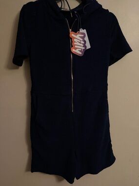 YITTY Navy Hooded Romper